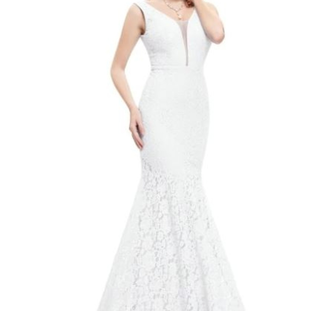 woman's Simple Elegant Lace Mermaid wedding , prom Dresses